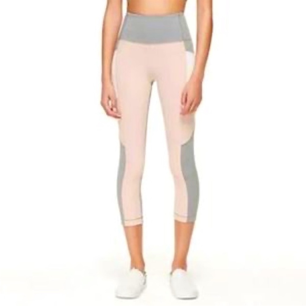 KATE SPADE Pink & Gray Athletic Leggings Size Small
